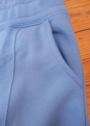 Спортивные штаны джоггеры на флисе/ голубые брюки спортивные/ спортивные брюки джоггеры6 фото