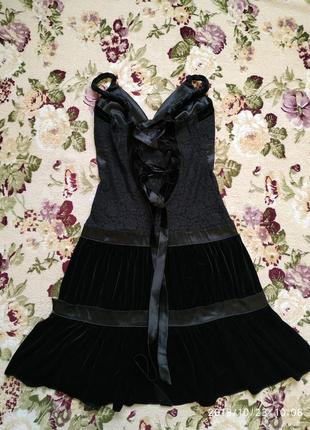 Чёрное нарядное платье2 фото