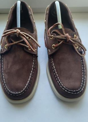 Мужские летние кожаные мокасины 
sebago2 фото