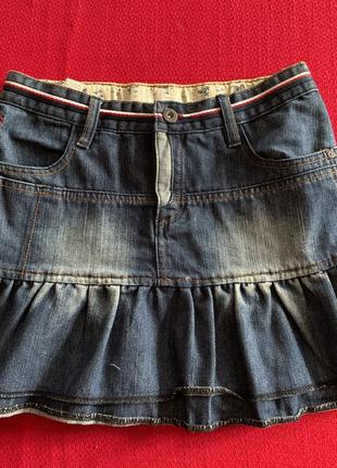 Юбка джинсовая модная для красавицы размер на рост 15810 фото