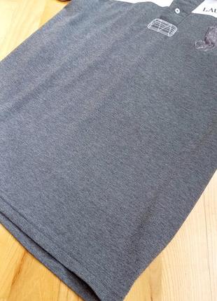 Стильна футболка polo ralph lauren/сіра футболка з коротким рукавом поло ральф лорен/l/3 фото