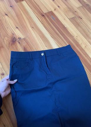Спідниця нова класична джинсова шовкова брендова класична міні міді zara2 фото