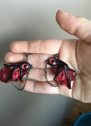 Набор "демон" чокер и серьги