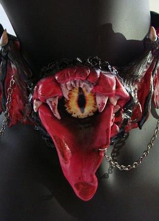 Набор "демон" чокер и серьги