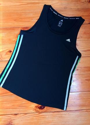 Спортина бігова для фітнесу майка adidas/ чорна спортивна майка оригінал