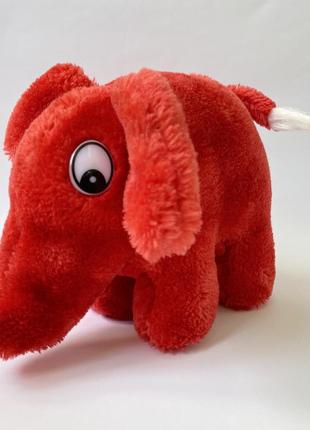 Мягкая игрушка красный слон1 фото