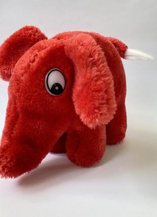 Мягкая игрушка красный слон4 фото