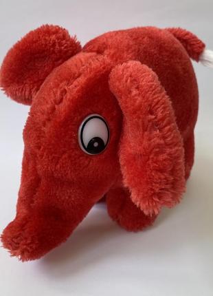 Мягкая игрушка красный слон3 фото
