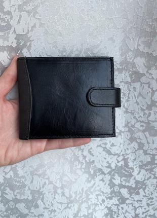 Кожаный кошелек мужской, чоловічий шкіряний гаманець, портмоне, real leather