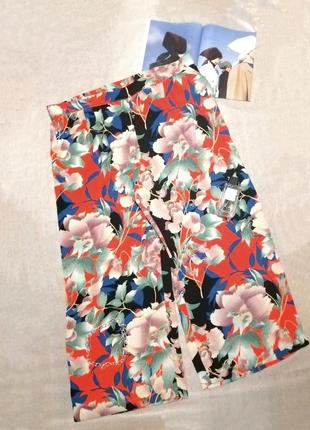 Легкі жіночі штани брюки з квітковим принтом george