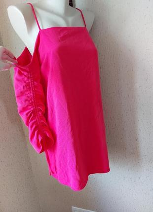 Платье фуксия розовое1 фото