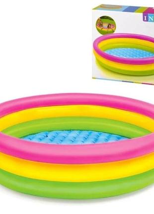 Intex басейн 57422 np "райдуга" розміром 147х33 см, об'ємом 355 л, від 3 років