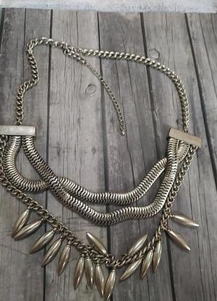 Намисто з литими намистинами металевиии