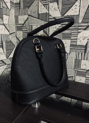 Элегантная дамская чёрная сумка black bag.4 фото