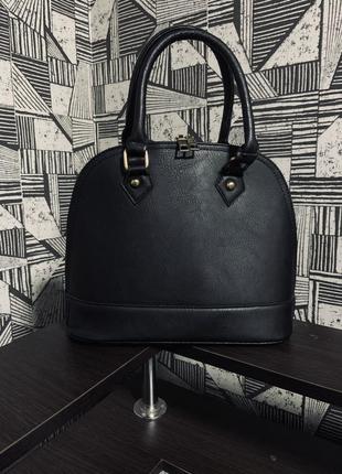Элегантная дамская чёрная сумка black bag.2 фото