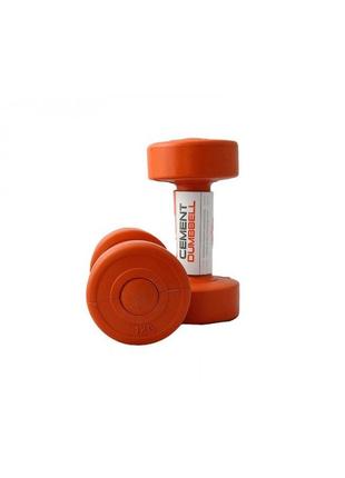 Гантелі пластикові пара liveup cement dumbell dr-11