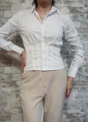 Рубашка, блуза stradivarius размер s укороченная1 фото