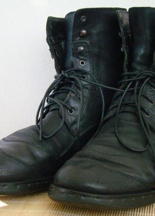 Зимние ботинки на цигейке. натуральная кожа+натуральный нубук3 фото