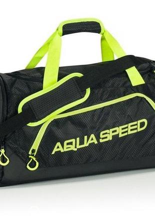 Сумка aqua speed ​​duffel bag 6730 черный, зеленый уни 55x26x30cм ku-221 фото