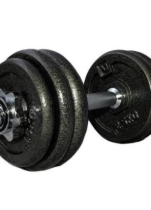 Гантель набірна 15кг 1шт liveup dumbell set ku-22