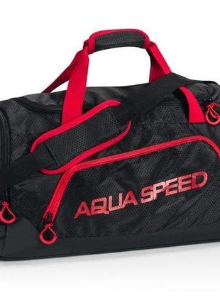 Сумка aqua speed ​​duffel bag 6774 черный, красный уни 55x26x30cм ku-221 фото