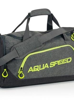 Сумка aqua speed ​​duffel bag 6732 серый, зеленый уни 55x26x30cм ku-22