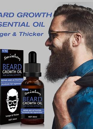 Масло для быстрого роста бороды beard growth, 30ml