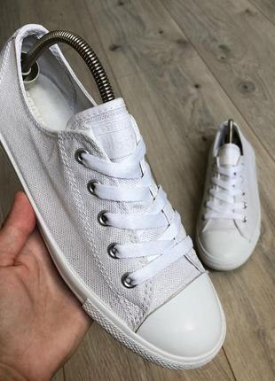 Кеди білі з срібною ниткою converse (оригінал) р. 38