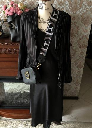 Шёлковое платье в бельевом стиле, чёрное новое на бретельках стиль zara5 фото