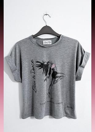 Футболка об'ємна вкорочена miss ellie covent garden