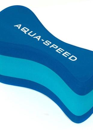 Колобашка для плавання aqua speed 3 layesr pullbuoy 5641 синій уні 22,8x10,1x12,3cм gl-55