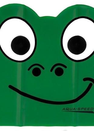 Шапка для плавання aqua speed zoo latex frog 5712 зелена жаба дит osfm gl-551 фото
