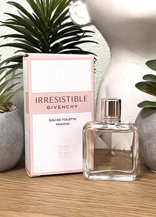 Оригинальный миниатюрный парфюм туалетная вода ggenchy irresistible eau de toilette fraiche оригинал парфюм туалетная вода