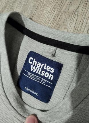 Мужской серый свитшот / charles wilson / кофта / свитер / джемпер / мужская одежда2 фото