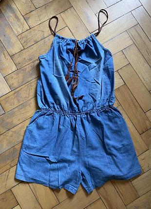 Коттоновый комбинезон под джинс