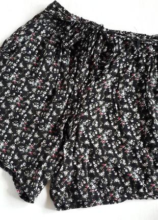 Шорты в цветочный принт высокая посадка today