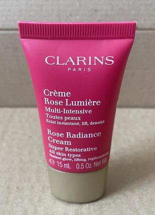 Clarins rose radiance крем для обличчя 15ml