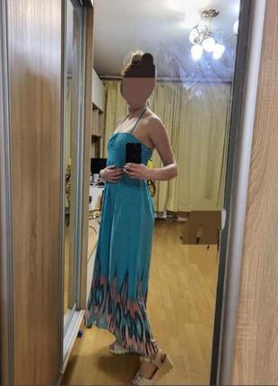Довга сукня легкий сарафан плаття віскозне7 фото