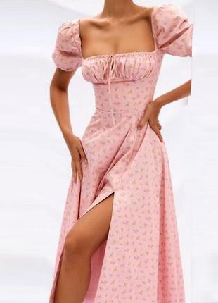 Распродажа платье prettylittlething миди/макси asos с завязкой на груди