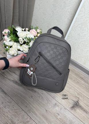 Рюкзак сірий3 фото