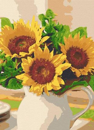 Картина по номерам солнце в весе 40*50 см рывьера бланка