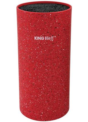 Подставка для ножей kinghoff kh-1093 красная