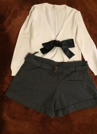 Серые тёплые шорты 3
