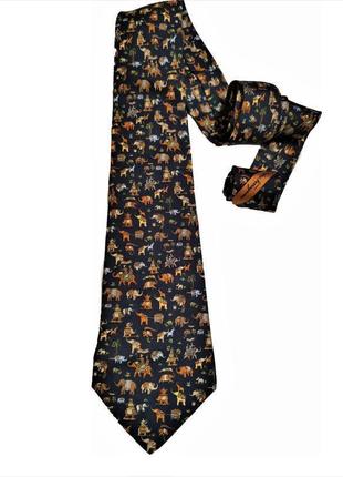 Шелковый галстук salvatore ferragamo /4479/