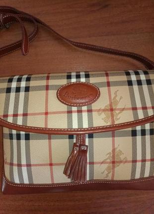 Сумка кроссбоди винтажная burberry1 фото