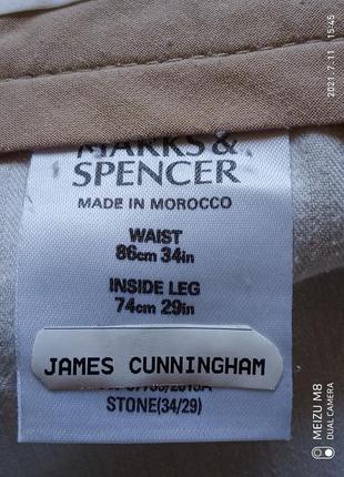 (642) чоловічі класичні штани/джинси marks &amp; spencer/розмір 34w/29l8 фото