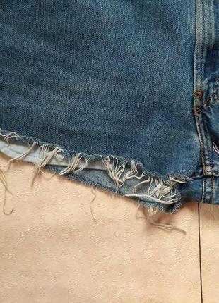 Стильные джинсовые шорты c высокой талией levis, 14 размер.2 фото