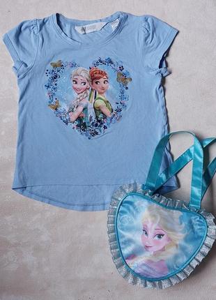 Футболка для девочки h&m frozen