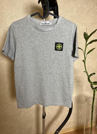 Футболка stone island серая р.xs-s