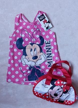 Детская майка disney minnie mouse,мини маус 4/5 лет